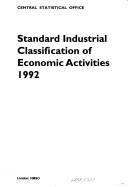 Cover for Standard Industrial Classification of Economic Activities