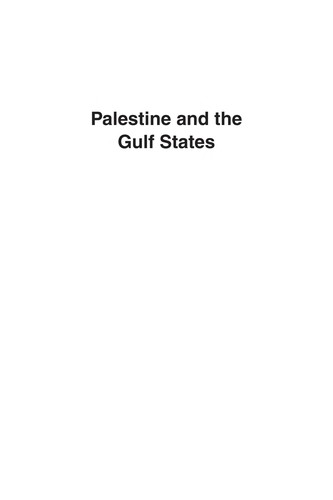 Cover for Palestine and the Gulf States