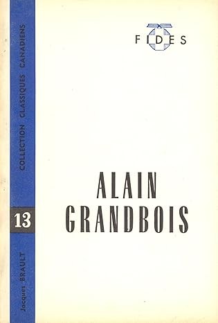 Cover for Alain Grandbois