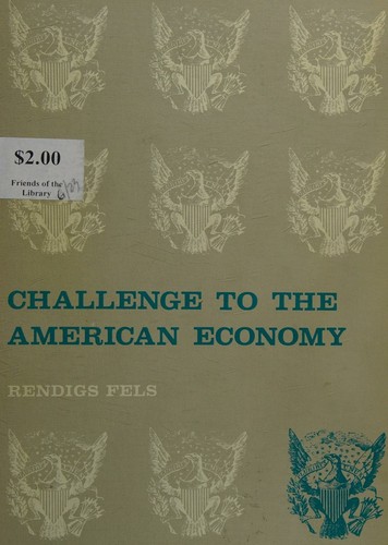Cover for Challenge to the American economy