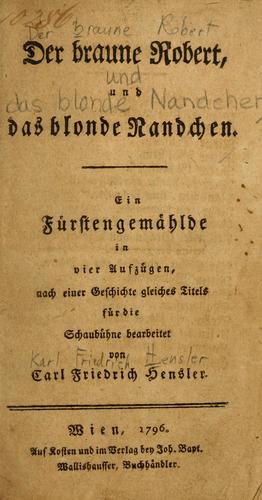 Cover for Der braune Robert, und das blonde Nandchen