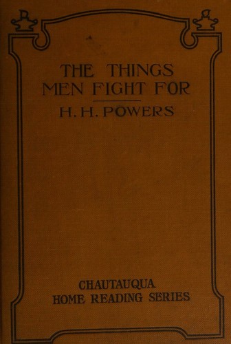 Cover for The things men fight for