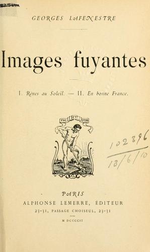 Cover for Images fuyantes.