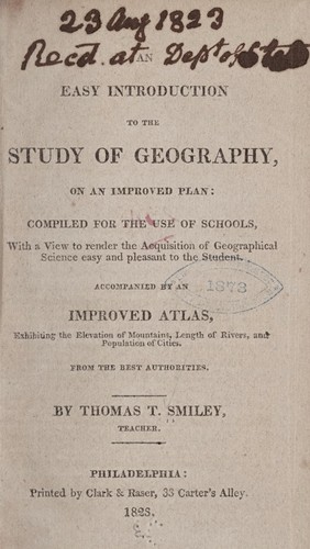 Cover for An easy introduction to the study of geography
