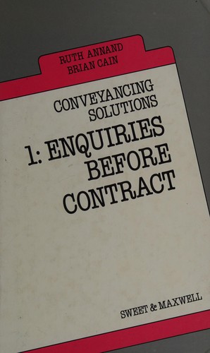 Cover for Enquiries Before Contract (Conveyancing Solutions)