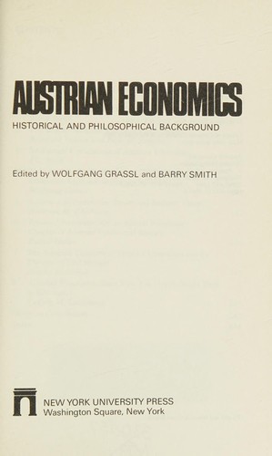 Cover for Austrian economics