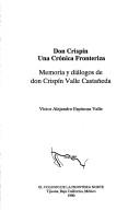 Cover for Don Crispín, una crónica fronteriza