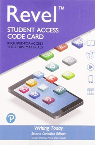 Cover for REVEL for Writing Today, Second Canadian Edition -- Access Card