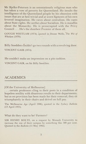Cover for Great Aussie quotes