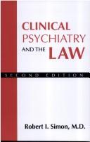 Cover for Clinical Psychiatry And The Law