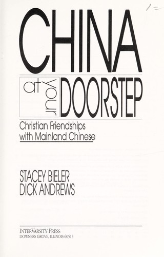 Cover for China at your doorstep