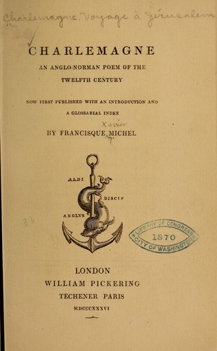 Cover for Charlemagne