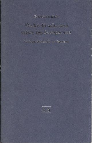 Cover for 'Onder dit schrijven vallen my de oogen toe'