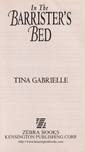 Cover for In the Barrister's Bed