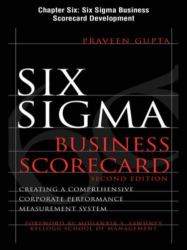 Cover for Six Sigma Business Scorecard Development