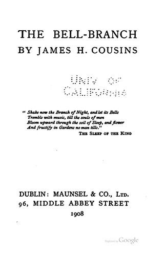Cover for The Bell Branch