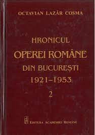 Cover for Hronicul Operei Române din București