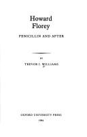 Cover for Howard Florey, penicillin and after