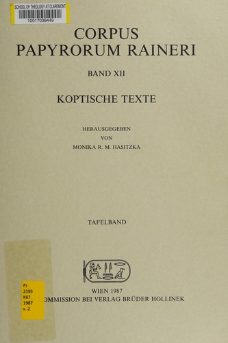 Cover for Koptische Texte