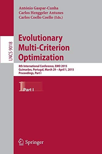 Cover for Evolutionary Multi-Criterion Optimization