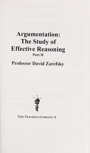 Cover for Argumentation