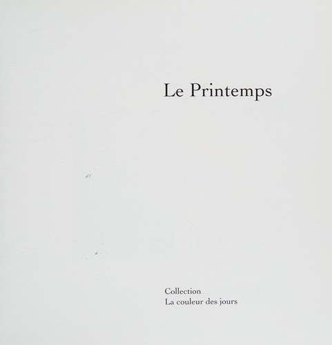 Cover for Le printemps
