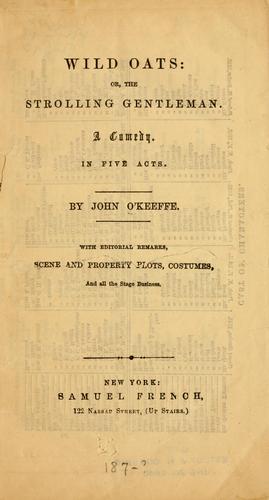 Cover for Wild oats