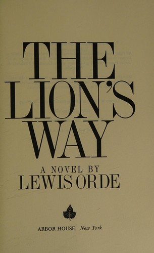 Cover for The lion's way