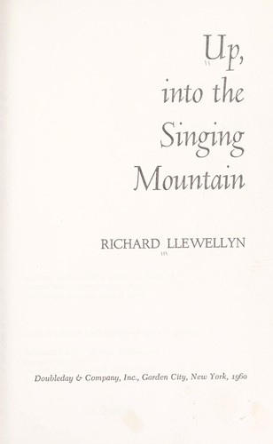 Cover for Up, into the singing mountain.