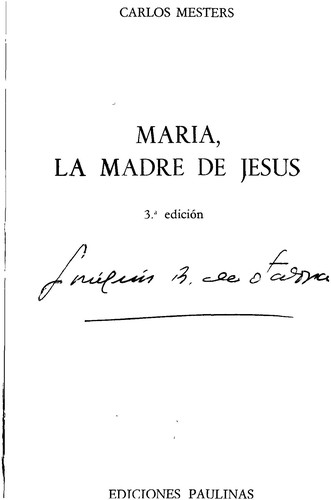 Cover for Maria, la madre de Jesus