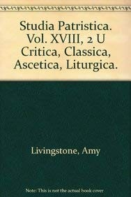 Cover for Studia Patristica. Vol. XVIII, 2 -- Critica, Classica, Ascetica, Liturgica.