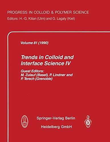 Cover for Trends in Colloid and Interface Science IV