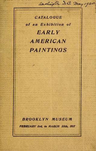 Cover for Catalog of an exhibition of Early American paintings