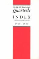 Cover for Oregon Historical Quarterly Index, 1961-1980