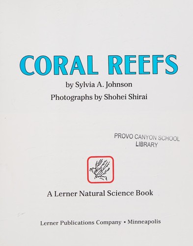 Cover for Coral Reefs