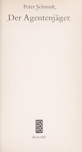 Cover for Der Agentenja ger