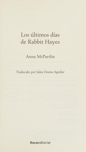 Cover for Los últimos días de Rabbit Hayes