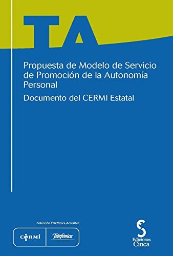 Cover for Propuesta de modelo de servicio estatal de promoción de la autonomía personal