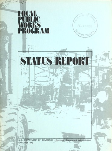 Cover for Local public works program