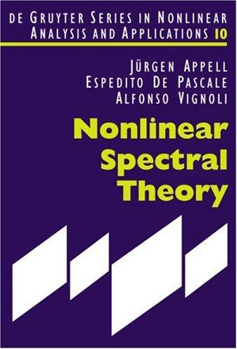 Cover for Nonlinear Spectral Theory (De Gruyter Series in Nonlinear Analysis and Applications, 10)