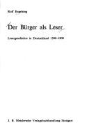 Cover for Der Bürger als Leser