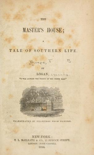 Cover for The master's house