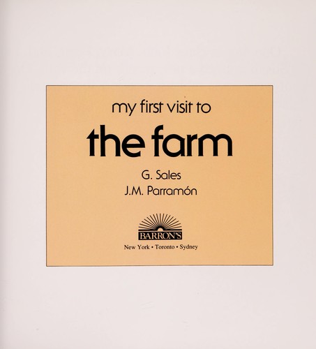 Cover for My first visit to a farm