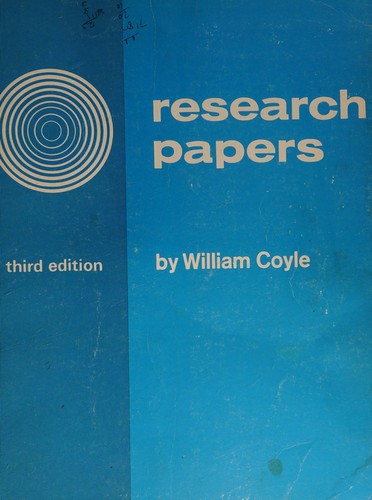 Cover for Research Papers. -