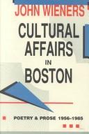 Cover for Cultural affairs in Boston