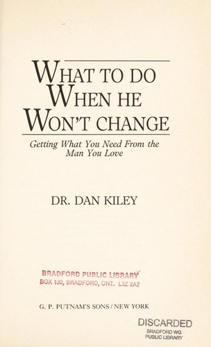 Cover for What to do when he won't change