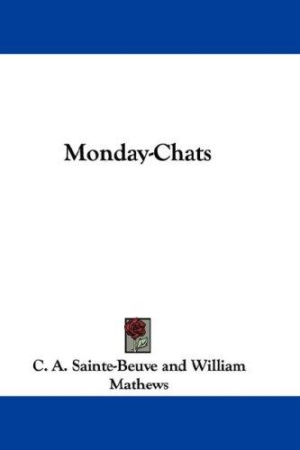 Cover for Monday-Chats