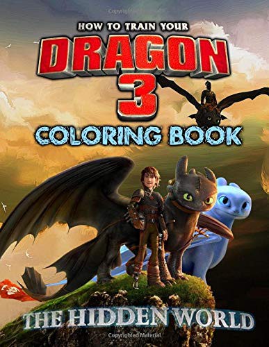 Cover for How to Train Your Dragon 3 Coloring Book