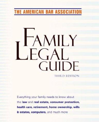 Cover for American Bar Association Family Legal Guide, Third Edition