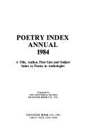 Cover for Poetry Index Annual 1984